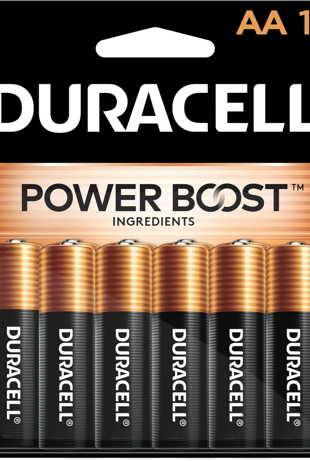 Duracell Coppertop AA Batteries, 10 Count, 12-Year Shelf Life, Long-lasting