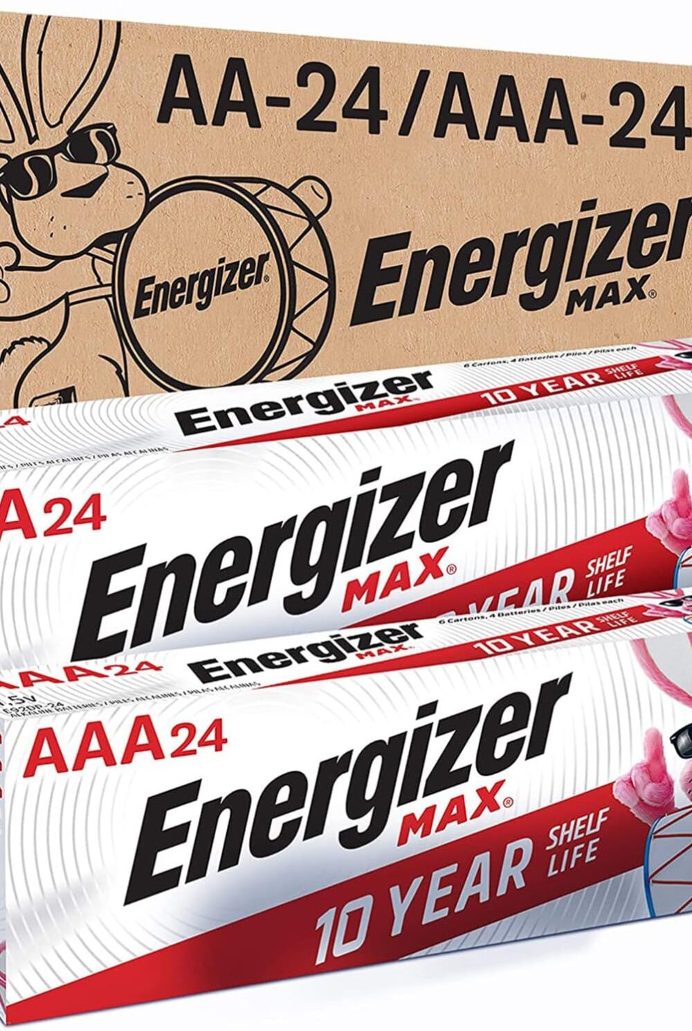 Energizer AA and AAA Batteries, 48 Count, Combo Pack Contains 24 Max Double A and 24 Max Triple A Batteries