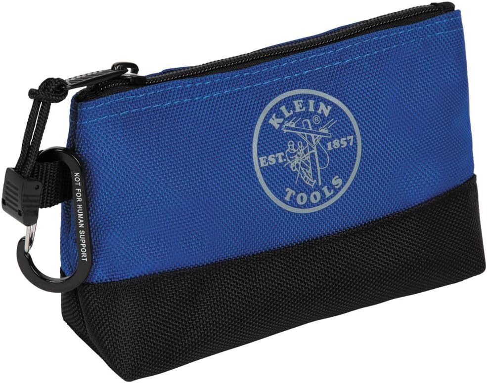Klein Tools 55569 Stand-Up Zipper Bag Tool Pouch with Carabiners, Reinforced Gusseted Bottoms, Water Resistant 1680d, Multi-Size 5-Pack - Image 14