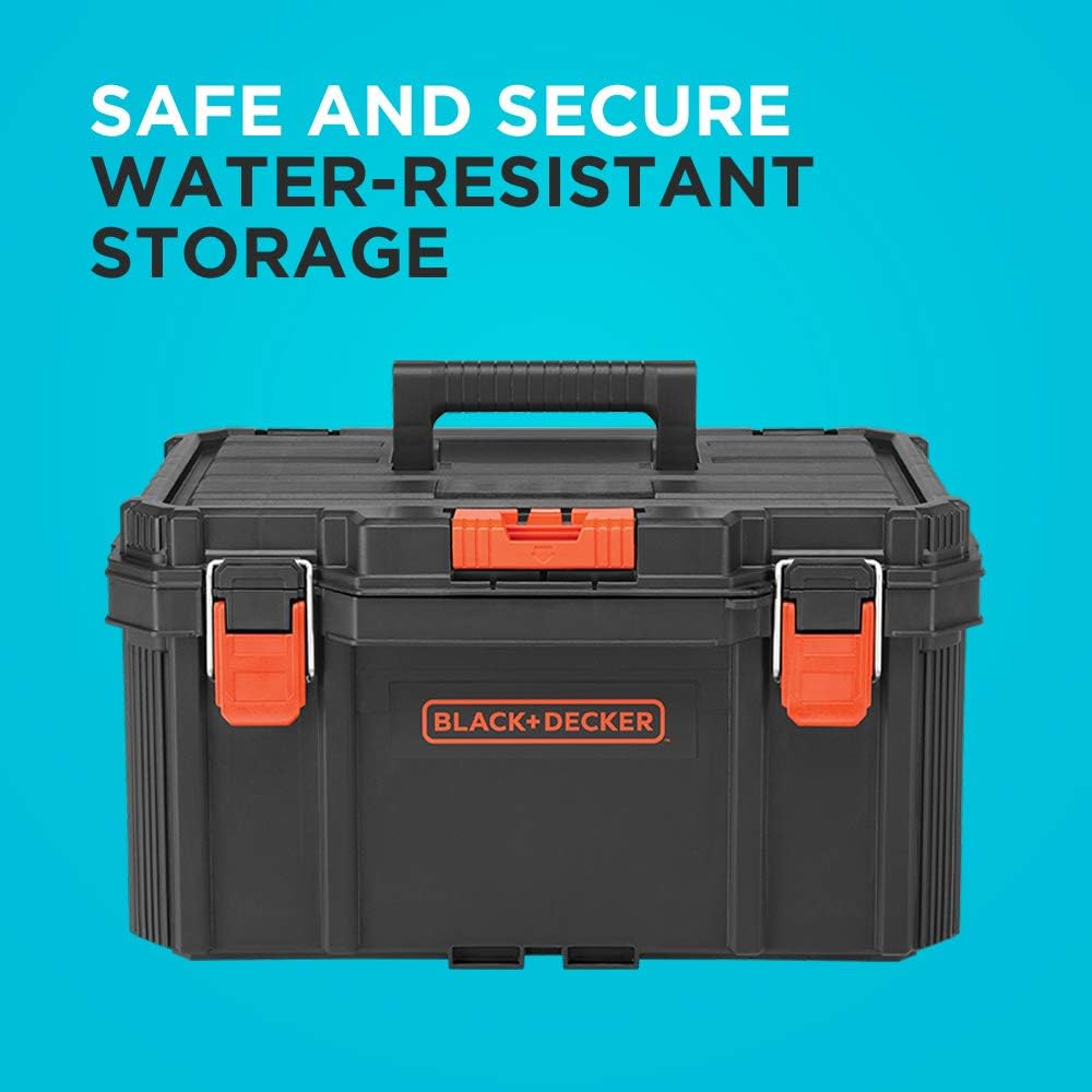beyond by BLACK+DECKER BLACK+DECKER BDST60500APB Stackable Storage System - 3 Piece Set (Small, Deep Toolbox, and Rolling Tote) - Image 6
